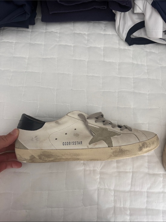 Golden Goose Other - Golden Goose White Leather Superstar Sneaker with Silver Star